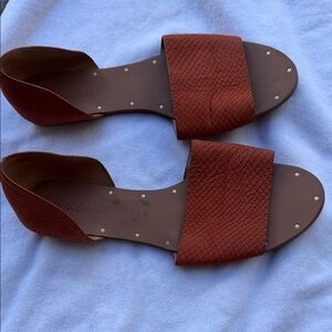 Madewell Women's Textured Red Sandals